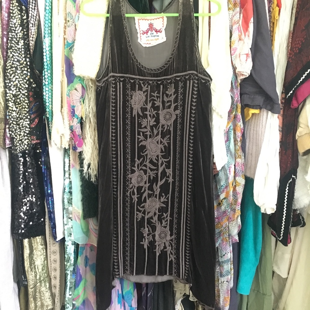Johnny Was velvet dress